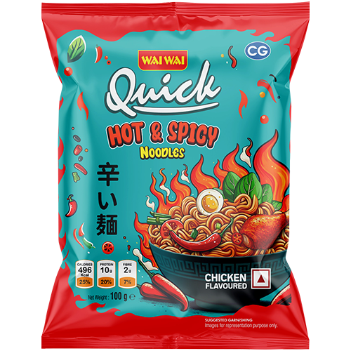 Wai Wai Quick Hot & Spicy Noodles (Pack)
