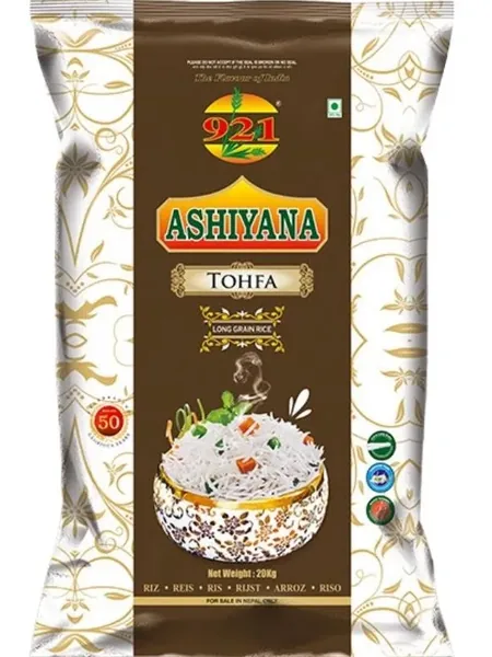 Aashiyana Basmati Rice 20 kg (TOFA)